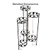 Sunnydaze 45-Inch 6-Tier Indoor/Outdoor Folding Metal Plant Stand - Bronze Finish