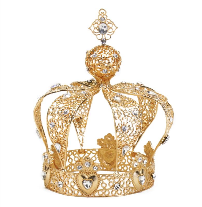 Photo 1 of ***BENT OUT OF SHAPE, SELLING FOR PARTS, FINAL SALE***YOVECATHOU Crown Creative Metal Cake Topper Accessory For Wedding Party Special Event Wedding Birthday Baby Shower Decorations Gold***BENT OUT OF SHAPE, SELLING FOR PARTS, FINAL SALE***