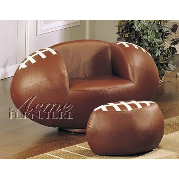 football chair and ottoman