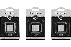Bridgewater Candle Auto Vent Clip 3 Pack Long Lasting Car Air Freshener-Sweet Grace