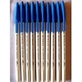10 Pens Reynolds 045 Fine Carbure Ball Point Pen 0.45 Mm Tip Blue Brand ADD By Indian Cricketer Sachin Tendulkar