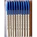 10 Pens Reynolds 045 Fine Carbure Ball Point Pen 0.45 Mm Tip Blue Brand ADD By Indian Cricketer Sachin Tendulkar