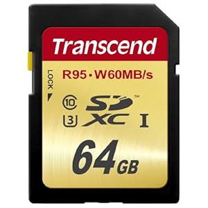 【Amazon.co.jp限定】 Transcend SDXCカード 64GB UHS-I U3対応 TS64GSDU3E (FFP)