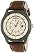 Timex Men's T49921 Expedition Camper Green Case Natural Dial Brown Leather Strap Watch