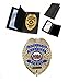 CUSTOM ENGRAVED MODEL Concealed Weapons Permit Metal Badge & Wallet Gold