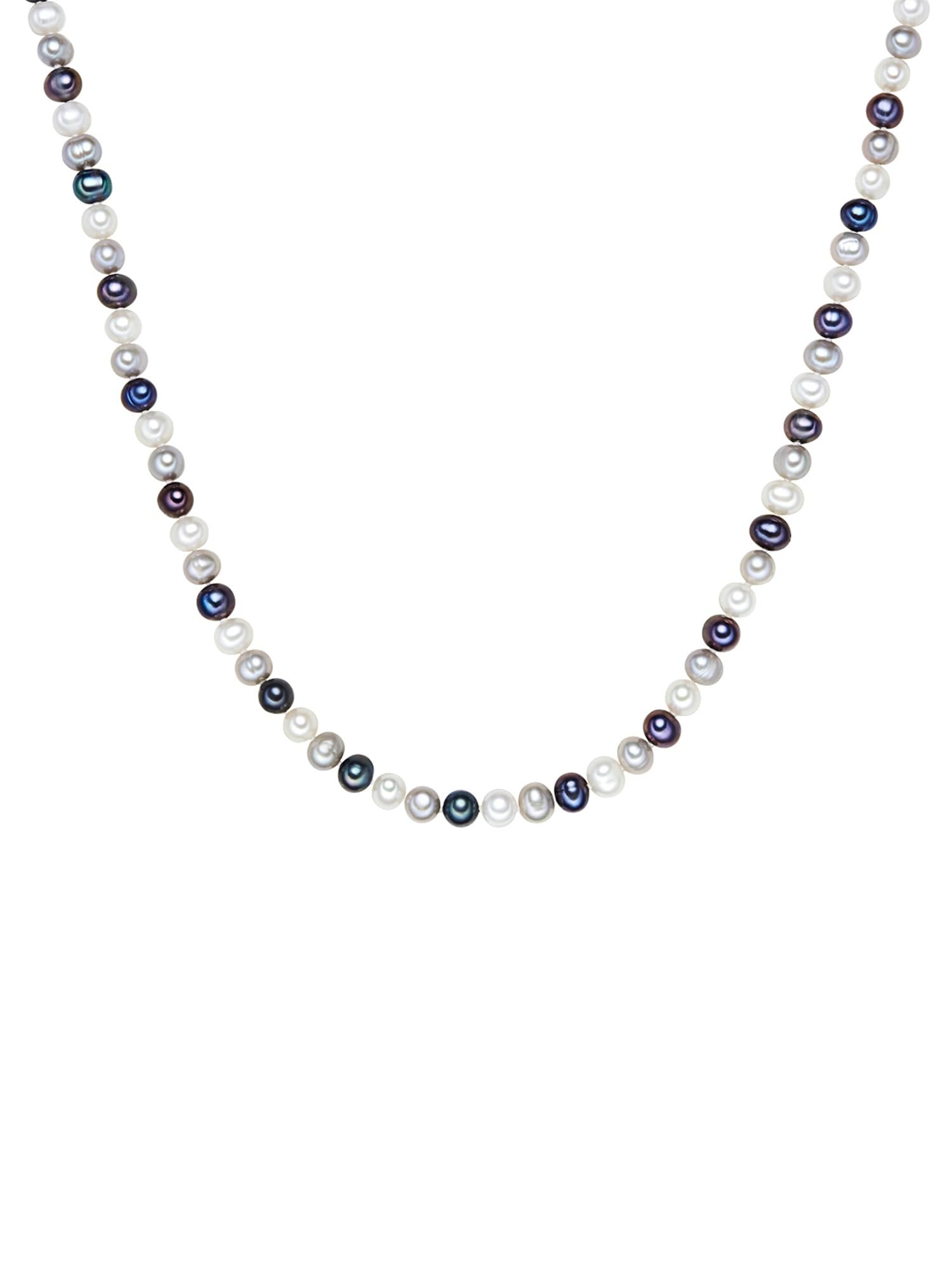 Valero Pearls Ladies Necklace with Freshwater cultured Pearls White light Grey Blue-violet 60201092