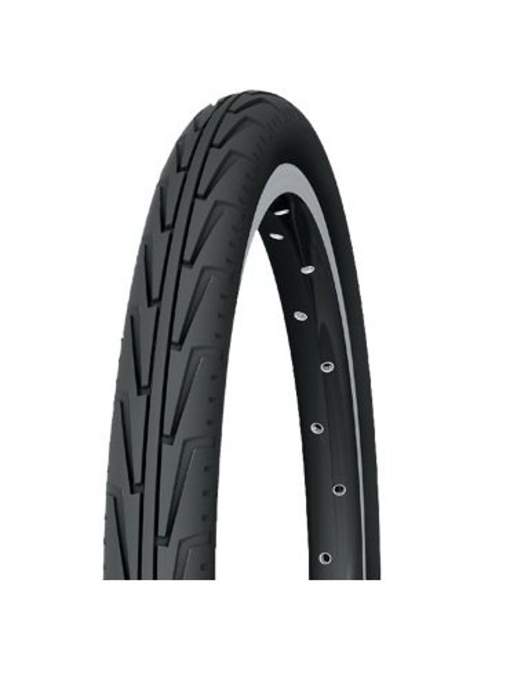 Michelin 37-490 550A Comfort City´J Racing Bicycle Tyres - Black/White