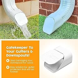 GutterGate 3"x4" Type-A White Gutter Downspout