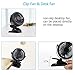acetek Battery Operated Stroller Fan,Portable Rechargeable Fan,360°Rotation Clip on Fan,1600mah Battery Fans,Super Quiet USB Mini Desk Fan for Baby, Car Seat,Travel