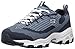 Skechers womens D'lites Reinvation Memory Foam Lace-up Sneaker,Navy Knit,7 M US