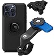 Quad Lock Motorcycle Handlebar Mount Kit with Vibration Dampener and MAG Phone Case for iPhone 15 Pro Max