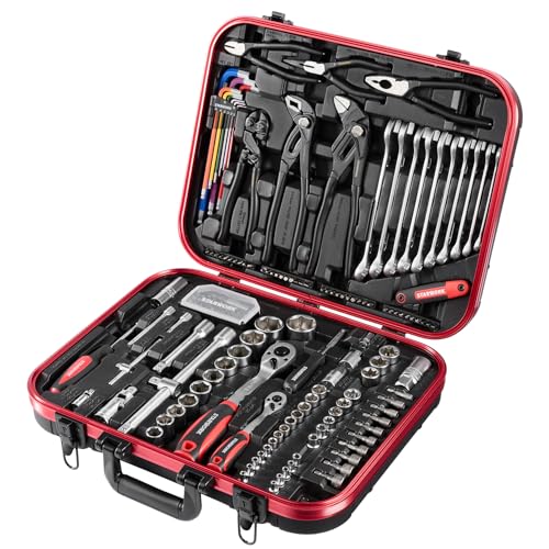 STARWORK ARWORK TRUE MECHANIC™ 169-Piece Mechanics Tool Set and Socket Set, Gift Series, Professional Metric Set
