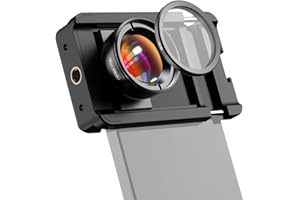 Sunydog 100mm Macro Lens 10X, with CPL Filter Kit, HD Macro Photography Lens with Universal Phone Clip Storage Box Replacement, for Smartphones