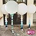 36 Inch White Balloon,Pack-6 Giant Balloons for Party/Birthdays/Wedding/Festivals Christmas and Event Decorations