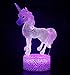 Unicorn Night Light for Kids, Best Christmas Gifts for Girls, 7 Colors Change with Remote and Timing. Birthday Gifts for Kids