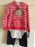 Carter's Baby Boys Cardigan Sets 121h264, Red, 18 Months Baby