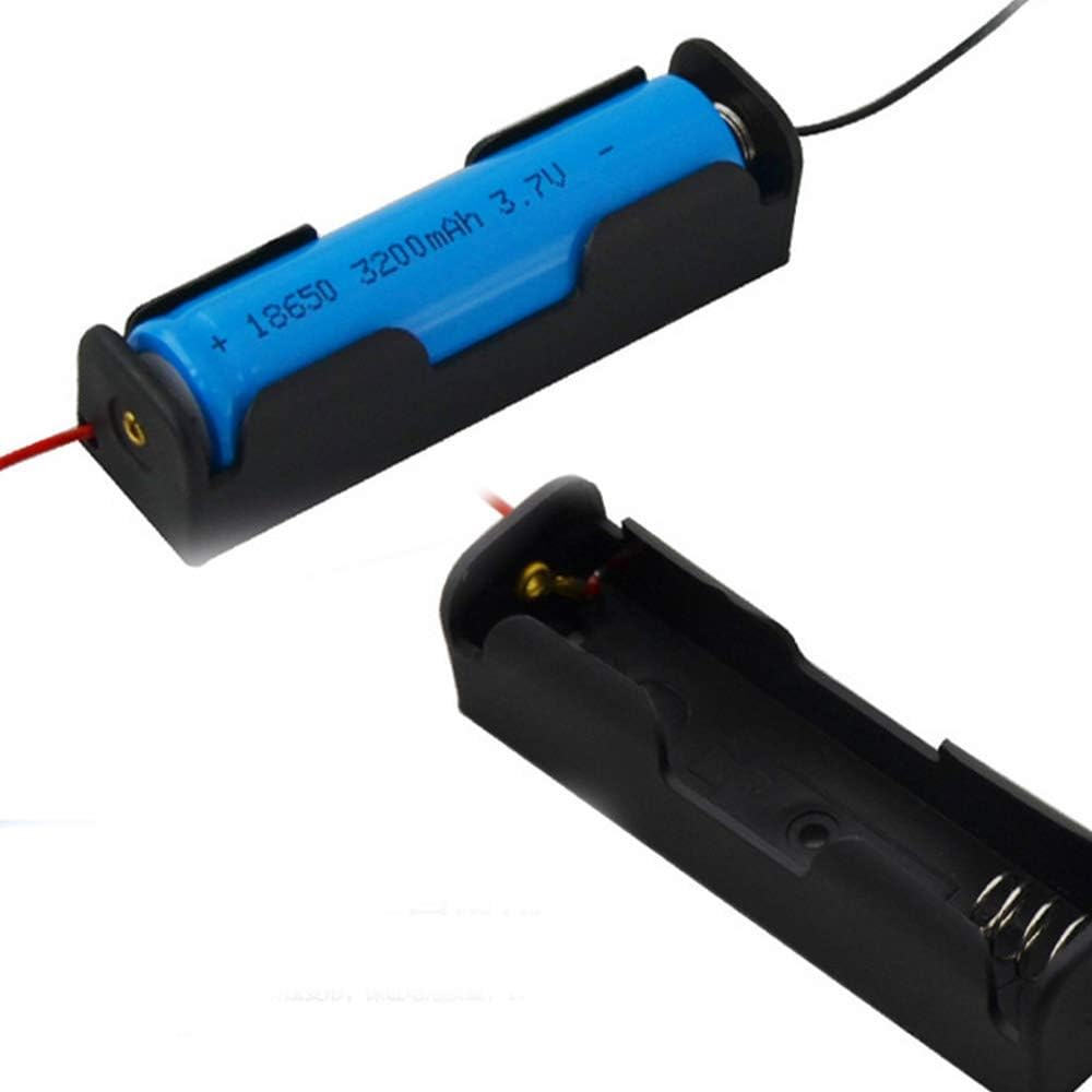 Negro 18650 Caja de Almacenamiento de batería electrónica DIY ...