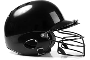 Youth Baseball Helmet with Face Protection, Softball Batting Helmet, Dual Density Shock Absorbing Foam, High Impact Resistant