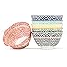 Dessert, Ice Cream Bowls Set of 6 Assorted Colors, 9- Ounce, 4.5 Inch