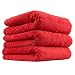 Chemical Guys MIC35103 Happy Ending Edgeless Microfiber Towel, Red (16 in. x 16 in.) (Pack of 3) primary