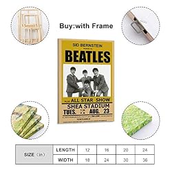 XYDQ Poster décoratif sur toile The Beatles pour salon, chambre à coucher 50 x 75 cm - Les Beatles, Paul McCartney, John Lennon, RIngo Starr, George Harrison XYDQ Poster décoratif sur toile The Beatles pour salon, chambre à coucher 50 x 75 cm – Image 2