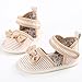 Weixinbuy Infant Baby Girls Summer Bowknot Stripe Anti-Slip Crib Flat Sandals
