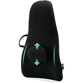 ObusForme Highback Backrest Support - Extra Tall Padded Seat Cushion and Lumbar Support Pillow, Portable Posture Support with Soft and Durable Foam