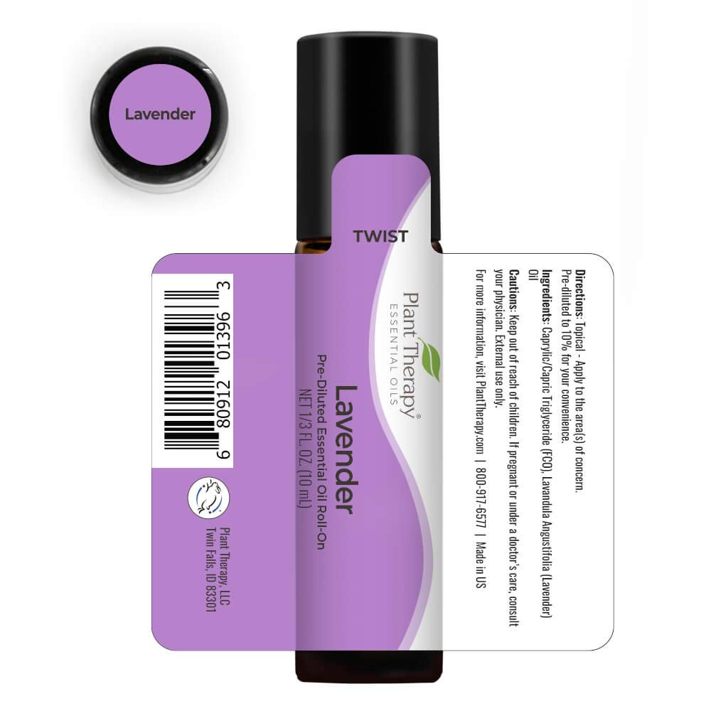Plant Therapy Lavender Essential Oil 100% Pure, Pre-Diluted Roll-On, Natural Aromatherapy, Therapeutic Grade 10 mL (1/3 oz) : Beauty