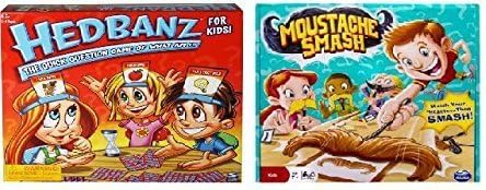 Hedbanz and Moustache Smash Game Bundle