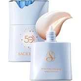 SACE LADY Color-Changing Tinted Moisturizer Spf 50 Waterproof | Medium Coverage Skin Tint For Mature Skin, Lightweight &amp; Hydrating Daily Foundation Makeup (01-Natrual Beige)