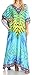 Sakkas Anahi Flowy Design V Neck Long Caftan Dress/Cover Up with Rhinestone