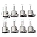 8pcs Stainless Steel Heat Resisting Nozzles for 850 852D 898 858 Hot Air Gun Soldering Station Nozzle Tips Tool