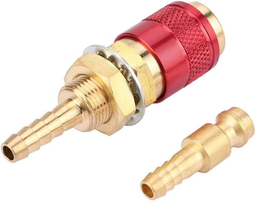 2 Welding Machine Quick Connector M6 Gas Water Quick Connector for MIG