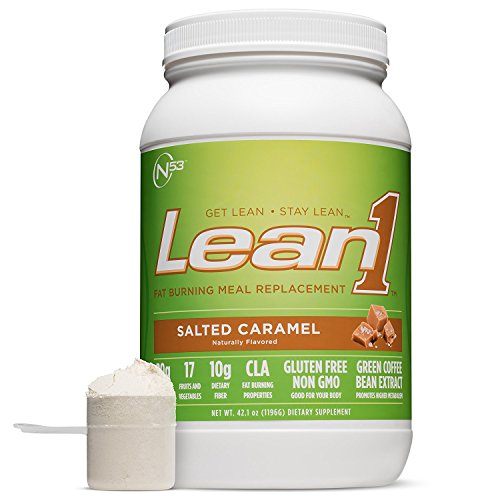 Nutrition 53 Lean1, Salted Caramel, Lactose Free Protein Powder, 23 Serving Tub, 3 lbs.