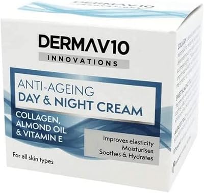 Derma V10 Innovations Anti-Ageing Day Night Cream Collagen 50ml