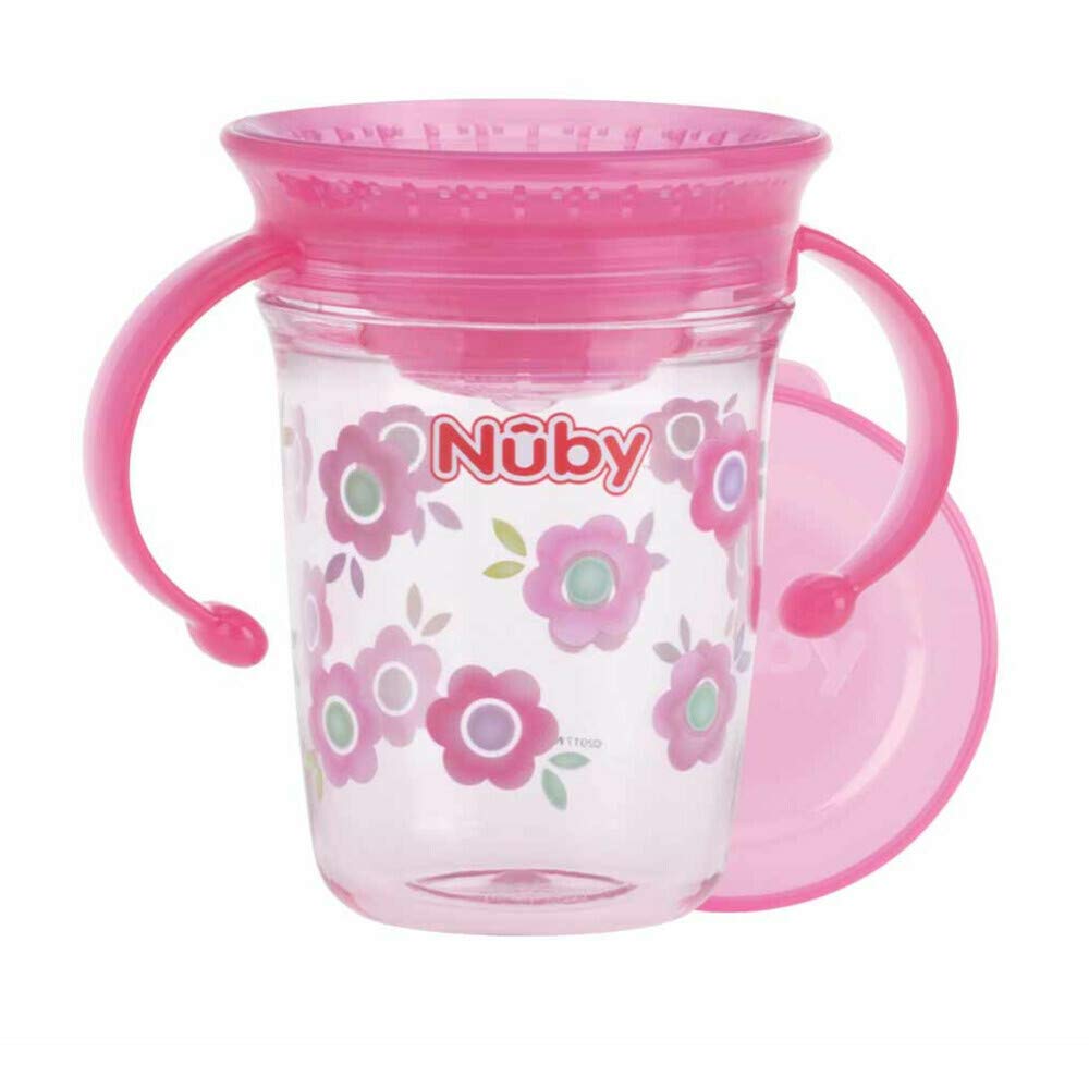 Nuby - Cup 360 gr 6m Hand Pink - 1 Piece