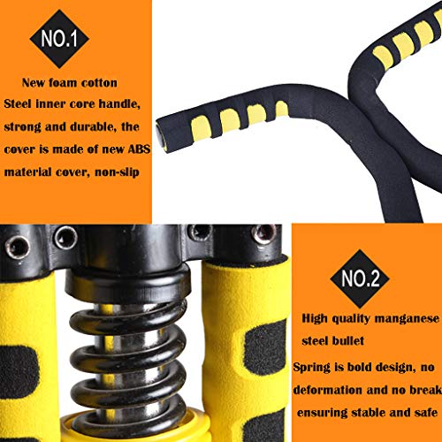Pogo Stick for Kids, Mosunx Children Jumper Outdoor Fun Jumping Stick, Support 55-132 Pounds, Balance Training Fitness Practice Toy for Boys and Girls (Yellow, for Ages 8 & Up)