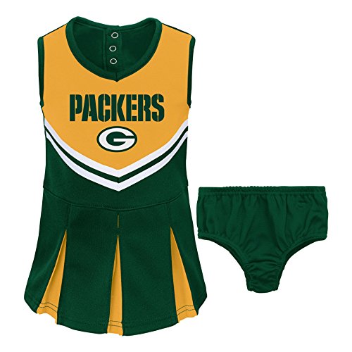 UPC 888643221583, NFL Green Bay Packers Girl&#39;s Toddler Two Piece Cheerleader Outfit, 4T, Hunter Green