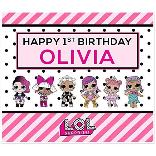Amazon Com Lol Dolls Birthday Party Personalized Banner Handmade