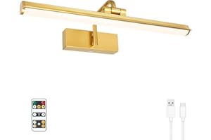 KANESIKI Battery Operated Picture Light, Cordless Painting Light with Remote and Timer, Rechargeable Art Lighting, Dimmable Display Lamp for Wall Artwork Portrait Dartboard Gallery Photo