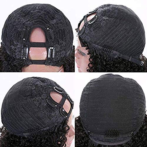Kinky-Straight-Hair-U-Part-Human-Wig-for-Black-Women-Middle-Part-Clip-In-Hair-Extensions-Half-Wigs-Brazilian-Virgin-Hair-Straight-Wigs-Pre-Plucked-with-Baby-Hair-150-Density-12