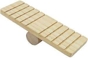 OMEM Hamster Seesaw Toys,Hamster Hammock,Hamster Nest,Pet Wooden Toys,Pet Hamster Toys