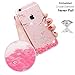 iPhone 7 Case, PHEZEN iPhone 7 TPU Case Luxury Bling Diamond Crystal Clear Soft TPU Silicone Back Cover with Cute Pattern for 4.7 inches iPhone 7, Cherry Blossoms