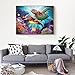 TiTCool 5D Diamond Painting by Number Kits, New Two Turtles Partial Drill 40X30CM, Diamond Embroidery Arts Pasted Craft DIY Home Decor