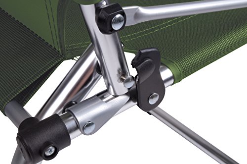Bo-Camp Alu Klappstuhl Angelstuhl Anglerstuhl Camping Stuhl Klappsessel Faltbar Grün – Bild 5