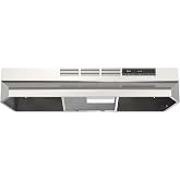 Range Hood 30inch Under Cabinet - Ductless Oven/Stove Vent Hood | 45dB Quiet, Durable Stainless Steel, for kitchen with 2-Speed Exhaust Fan &amp; Reusable Filter, Polished