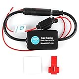 12V Ant - 208 Car Radio FM AM Antenna Signal Amplifier Booster for Marine Car Boat RV