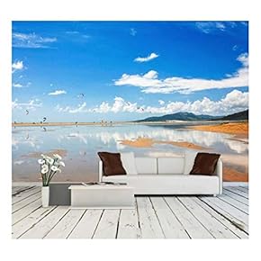 Tarifa Beach in Spain Packed with Kitesurfers - Removable Wall Mural | Self-Adhesive Large Wallpaper - 66x96 inches