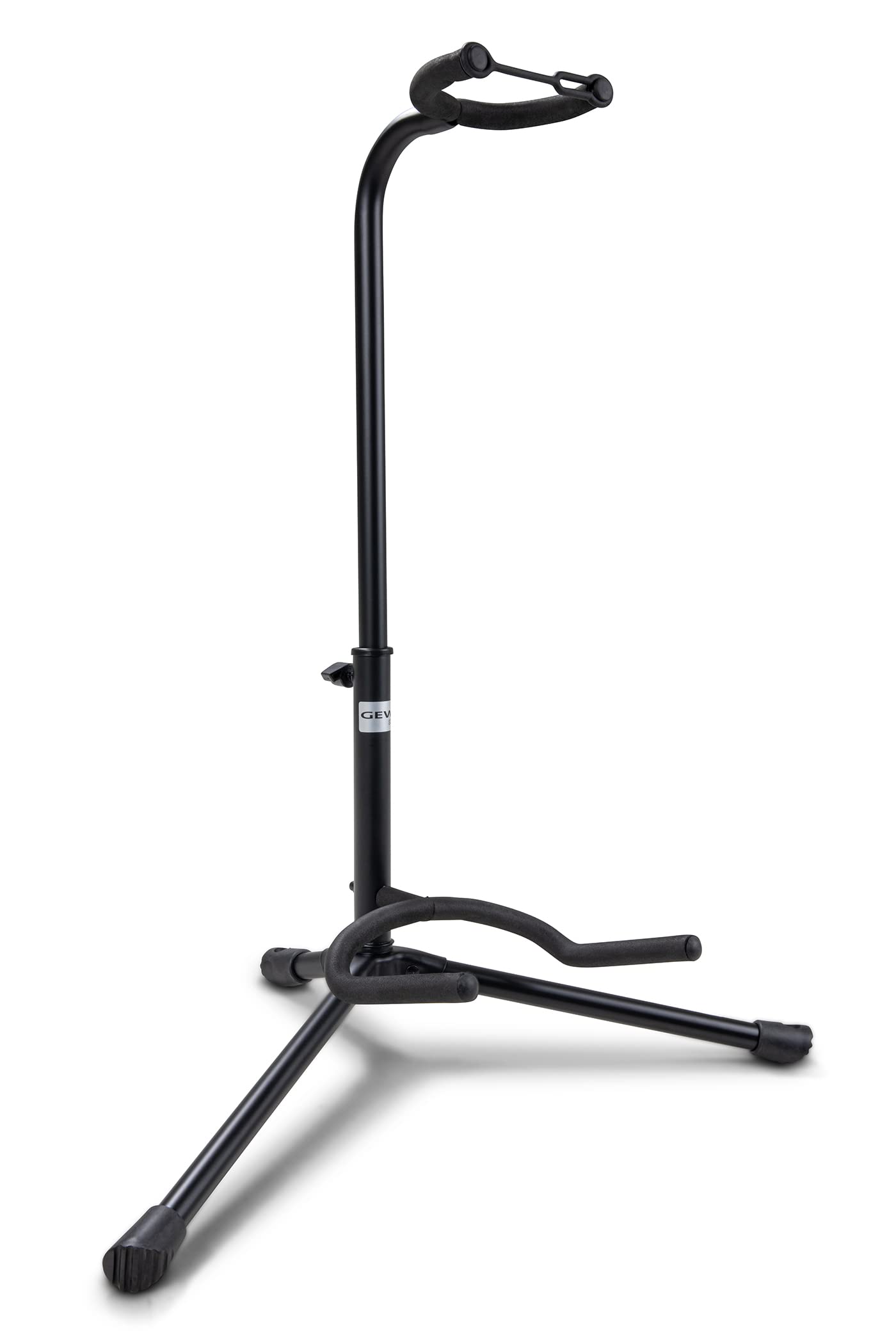 GEWA Guitar Stand Classic - For Acoustic Guitar and Electric Guitar - Rubber Closure - Base 56x34 cm - Black - GS-10B — image 1