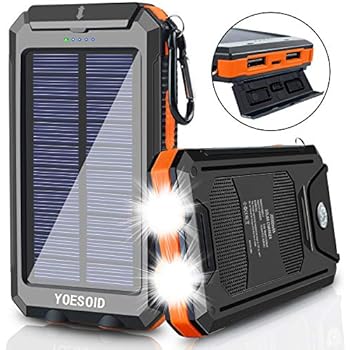 Amazon.com: Solar Charger, F.Dorla 10000mAh Portable Solar Power Bank